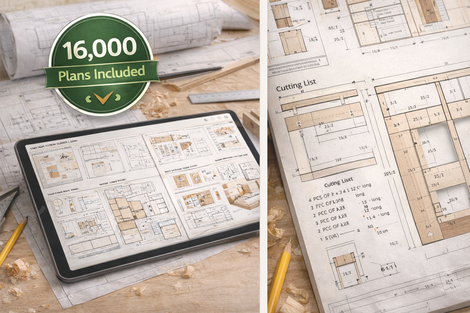 Organized Woodworking Blueprint Library